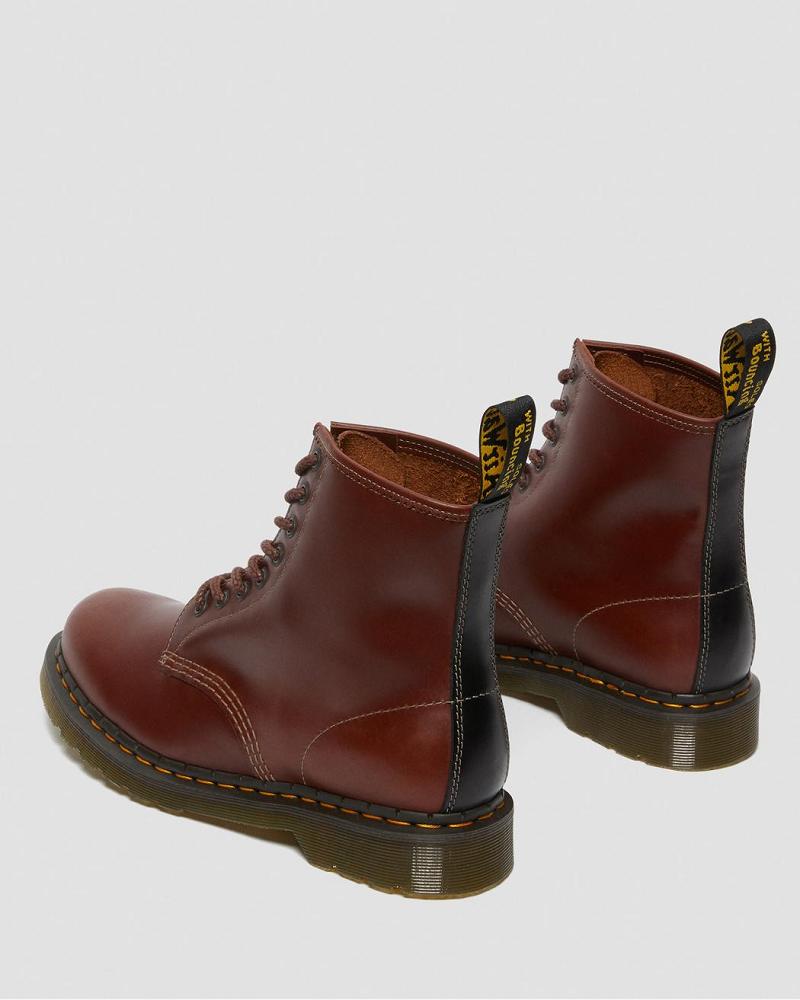 Dr Martens 1460 Men's Abruzzo Læder Snørestøvler Herre Brune Sort | DK 516JPQ